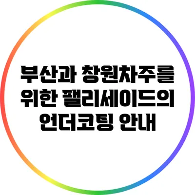 부산과 창원차주를 위한 팰리세이드의 언더코팅 안내