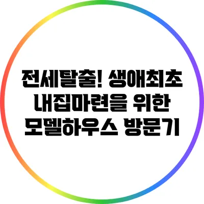 전세탈출! 생애최초 내집마련을 위한 모델하우스 방문기