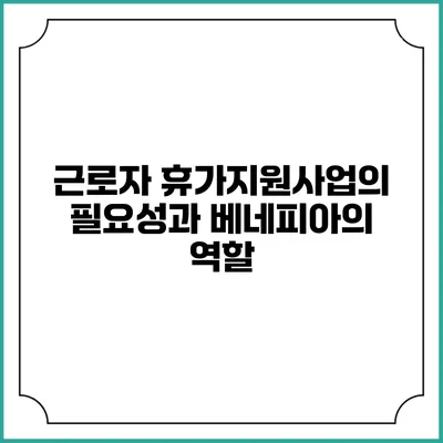 근로자 휴가지원사업의 필요성과 베네피아의 역할